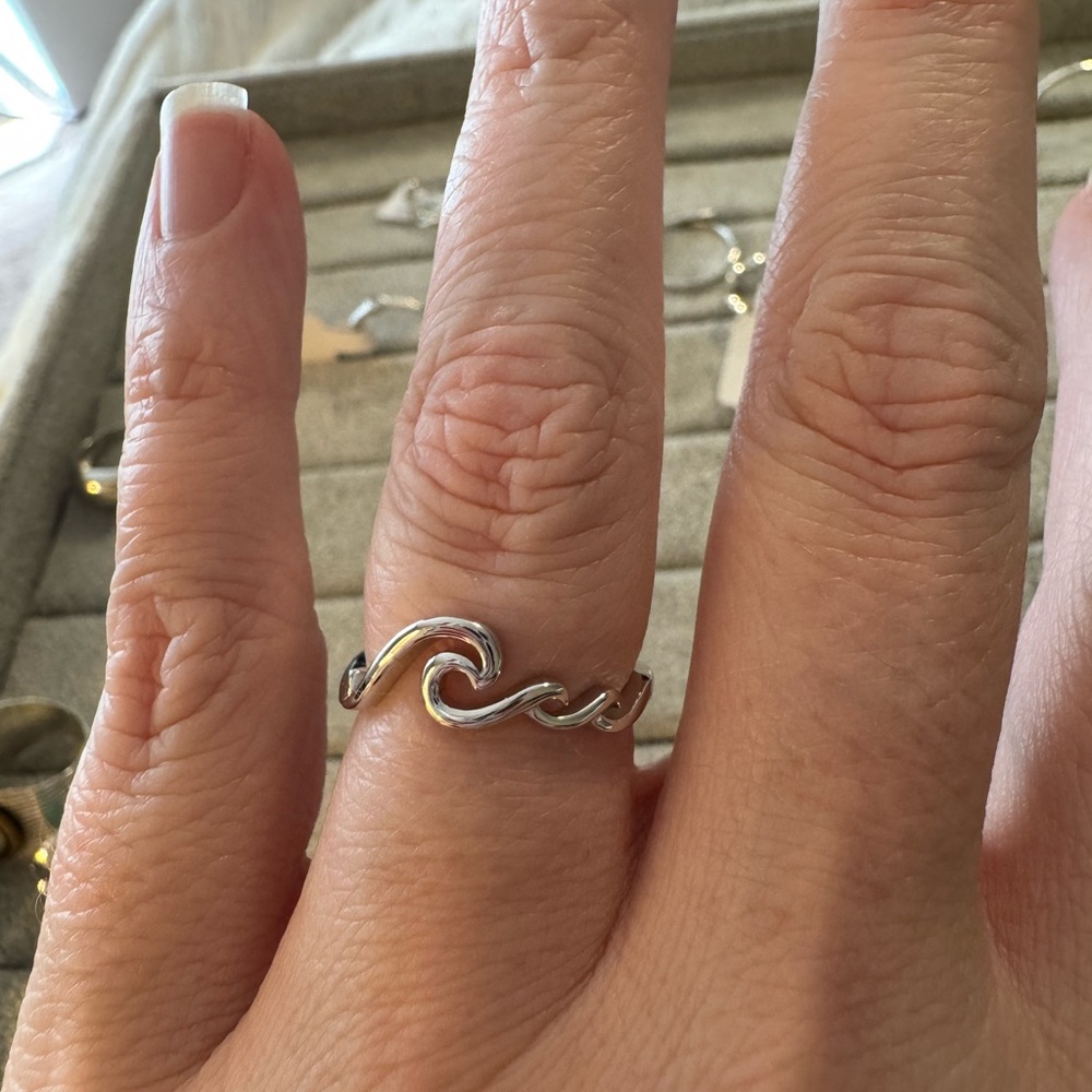 Silver Wave Ring